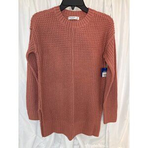 Arizona Jean Co. Womens XS Oversized Rose Pink Textured Knit Sweater